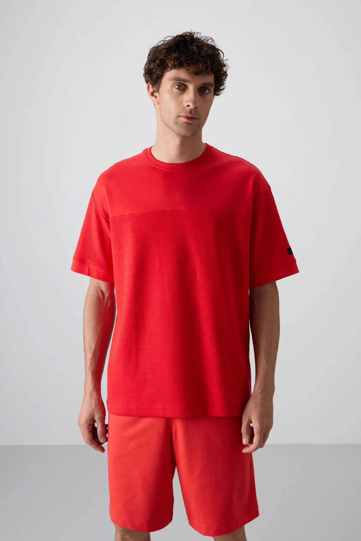 Tommylife Toptan O Yaka Oversize Basic Erkek T-Shirt 88340 Fiesta - FİESTA
