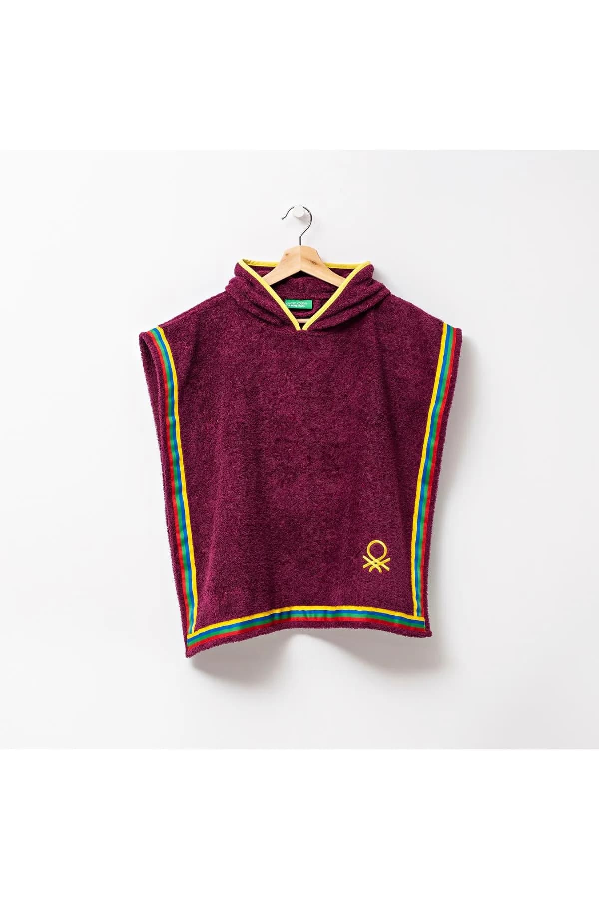 Be-0818-Pr %100 Pamuk Mor 65X65 Cm Çocuk Panço Havlu - MOR