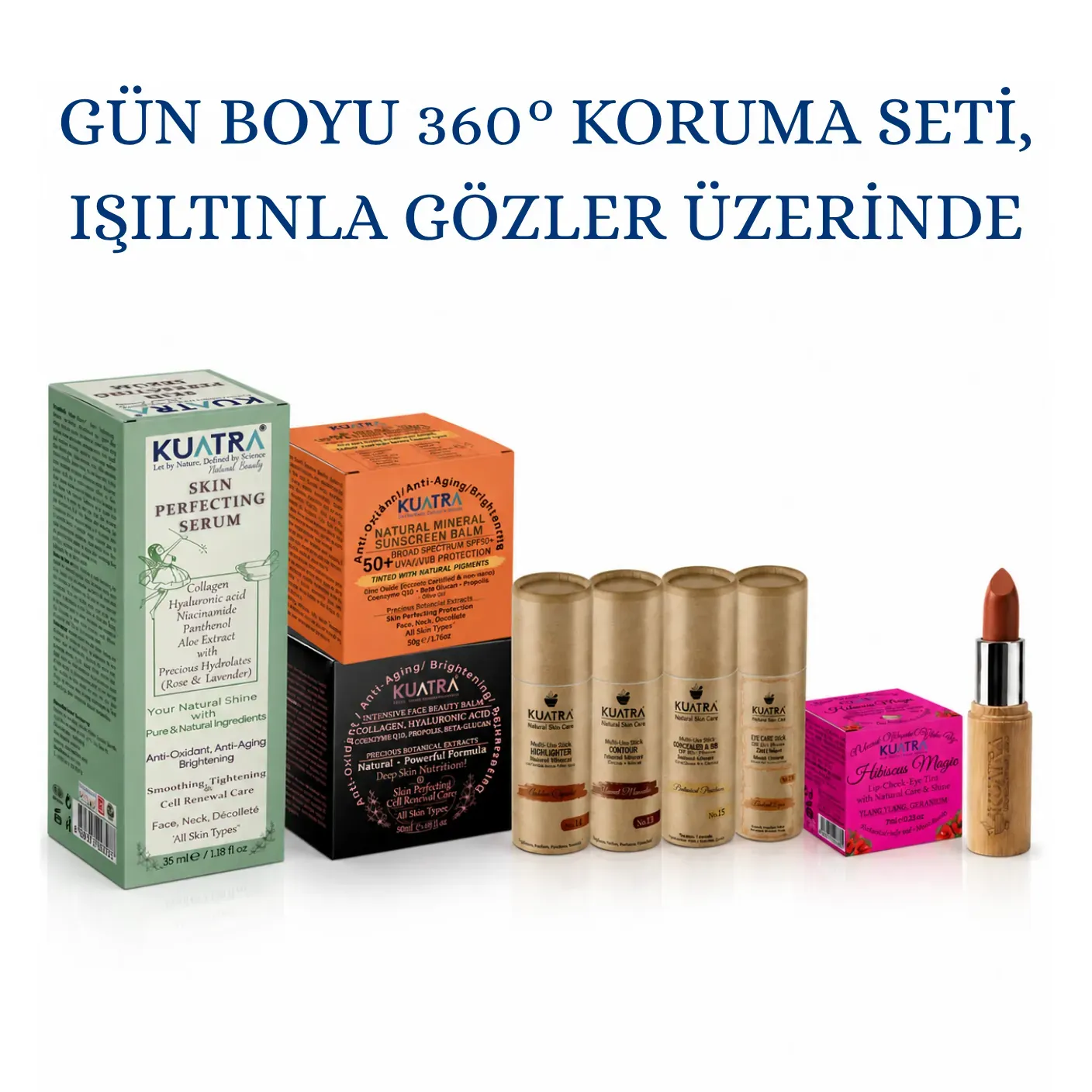 Gün Boyu 360° Qoruma Seti, İşıltınla Gözlə Gözlər Üstündə Set