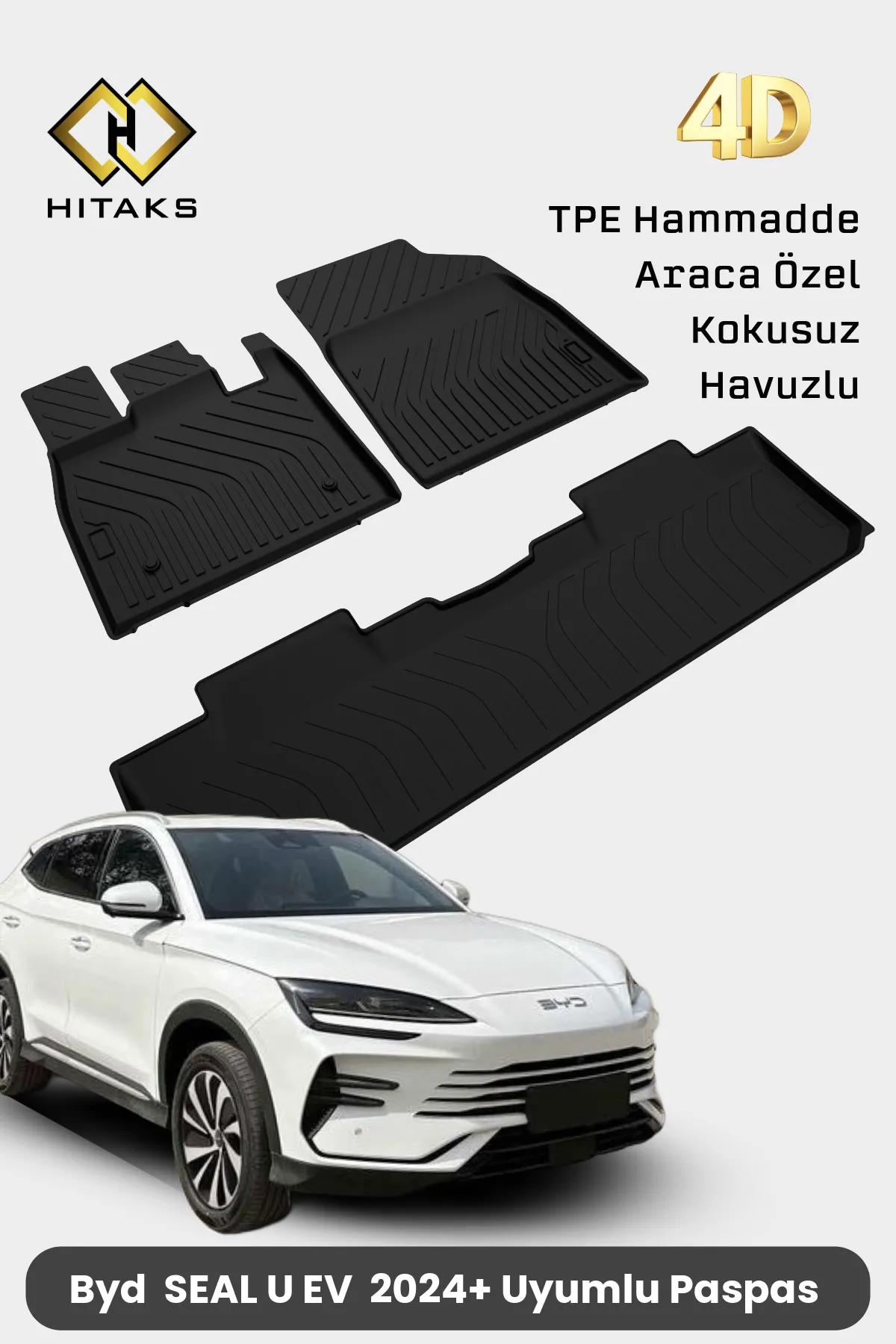 BYD Seal U 4D Havuzlu Araca Özel Paspas 2024 2025 2027