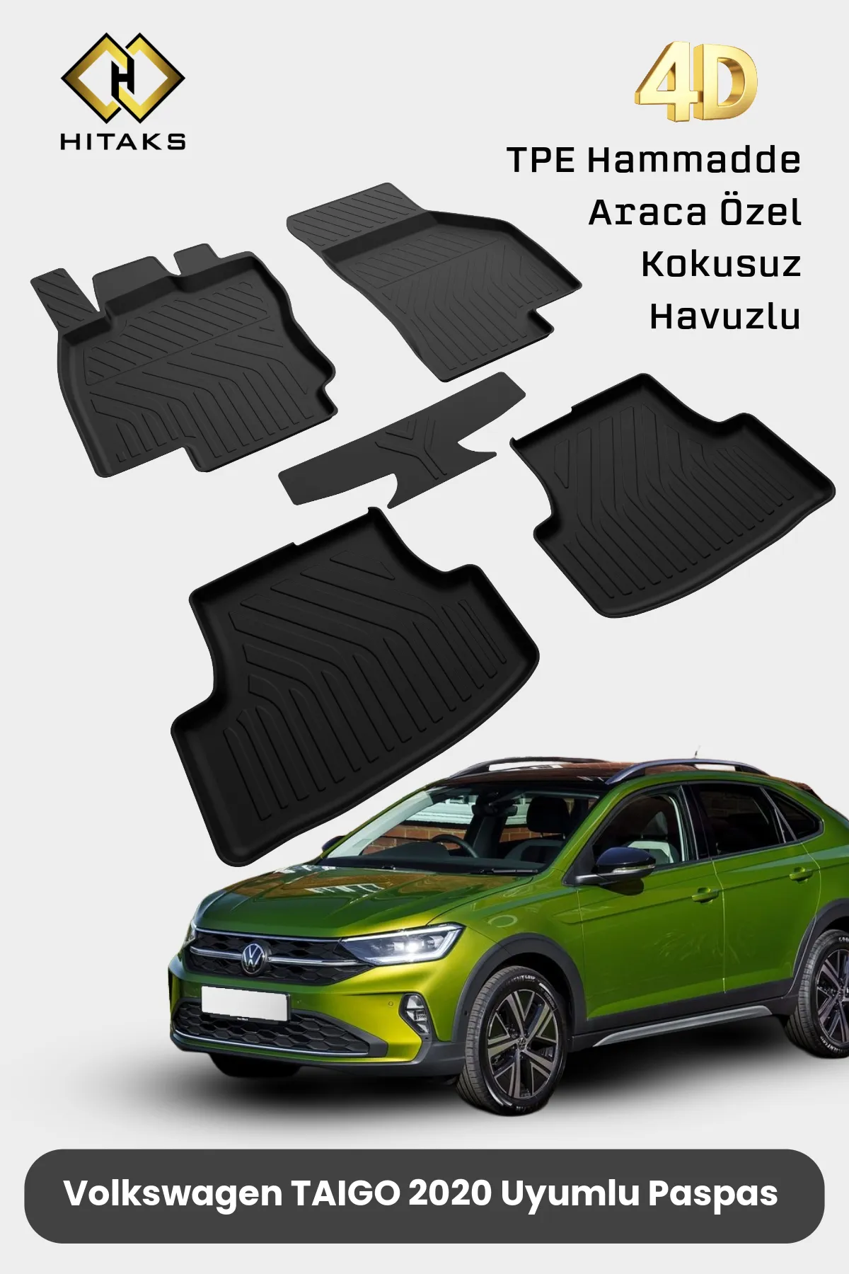 Volkswagen Taigo Paspas 2020 Sonrası 4D Havuzlu Araca Özel Paspas