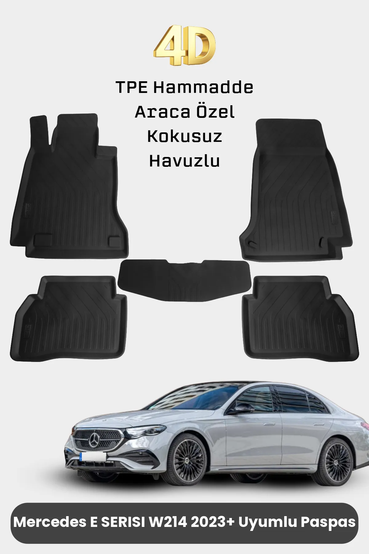 Mercedes E Serisi W214 Havuzlu 4D Paspas 2023 2024 2025 2026