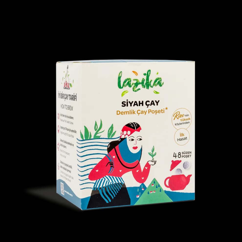 Заварочный пакетик чёрного чая Lazika