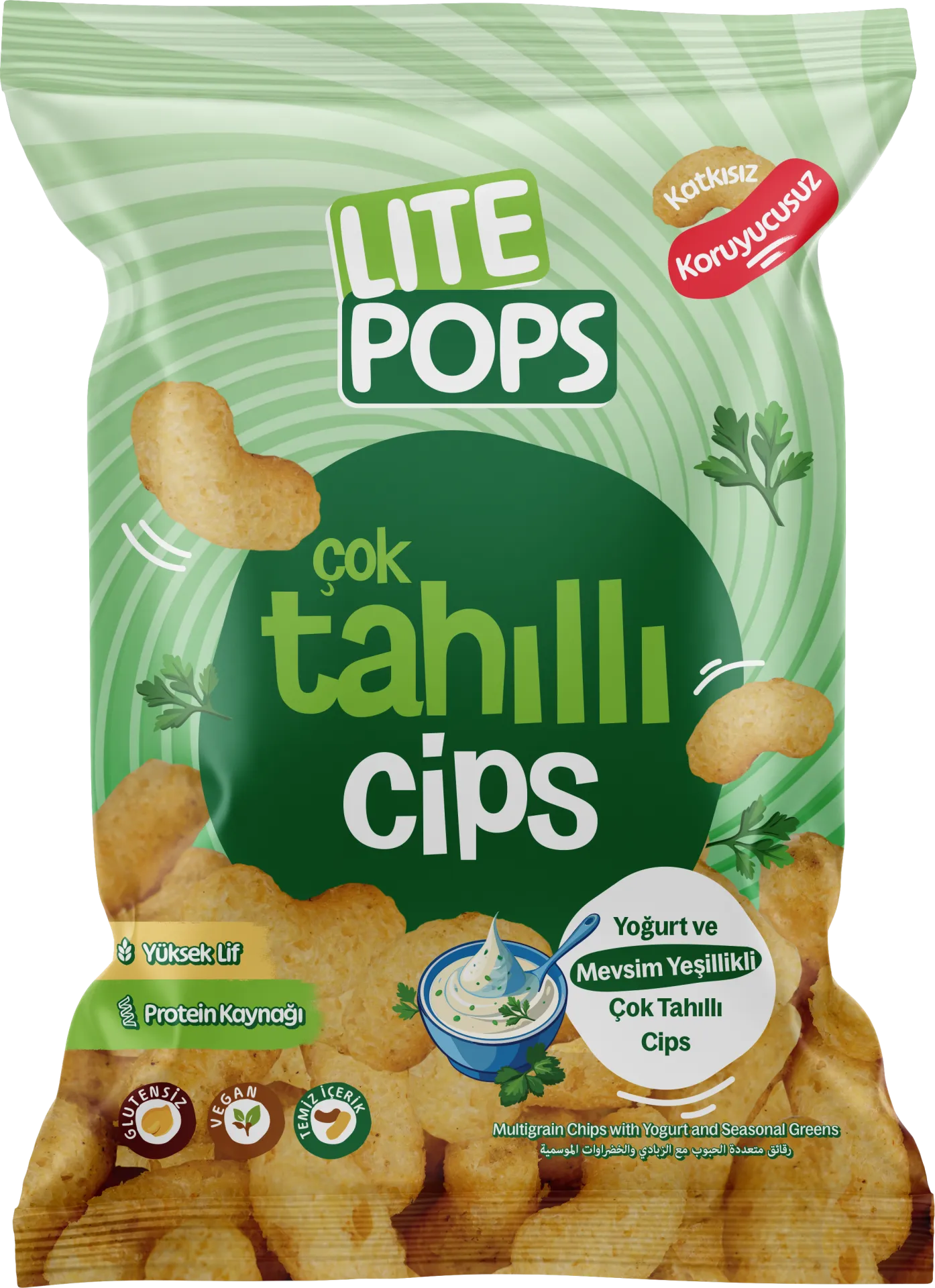 LITE POPS MULTIGRAIN YOGURT AND SEASONAL GREEN (VEGAN -GLUTEN FREE) 55 GR