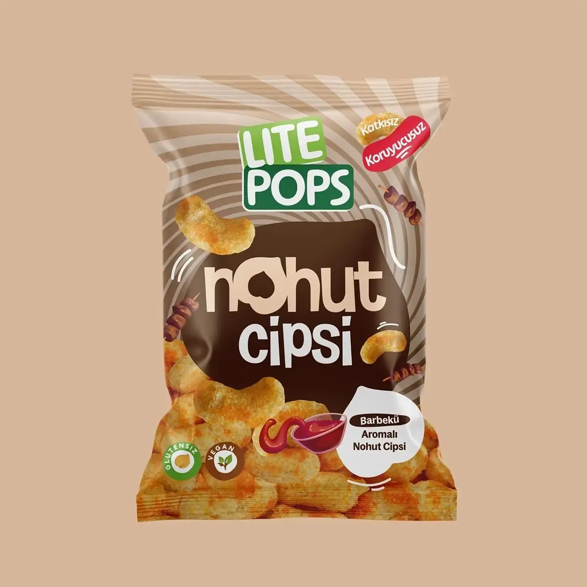 LITE POPS CHICKPEA BBQ - (VEGAN - GLUTEN FREE) 55 GR
