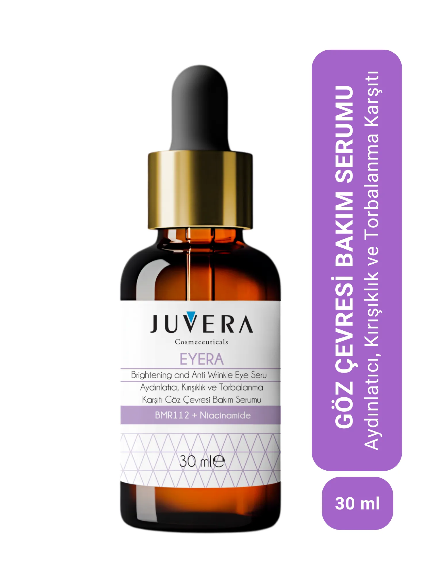 JUVERA Göz Çevresi Aydınlatıcı Morluk Torbalanma Ve Kırışıklık Karşıtı Serum 30ml