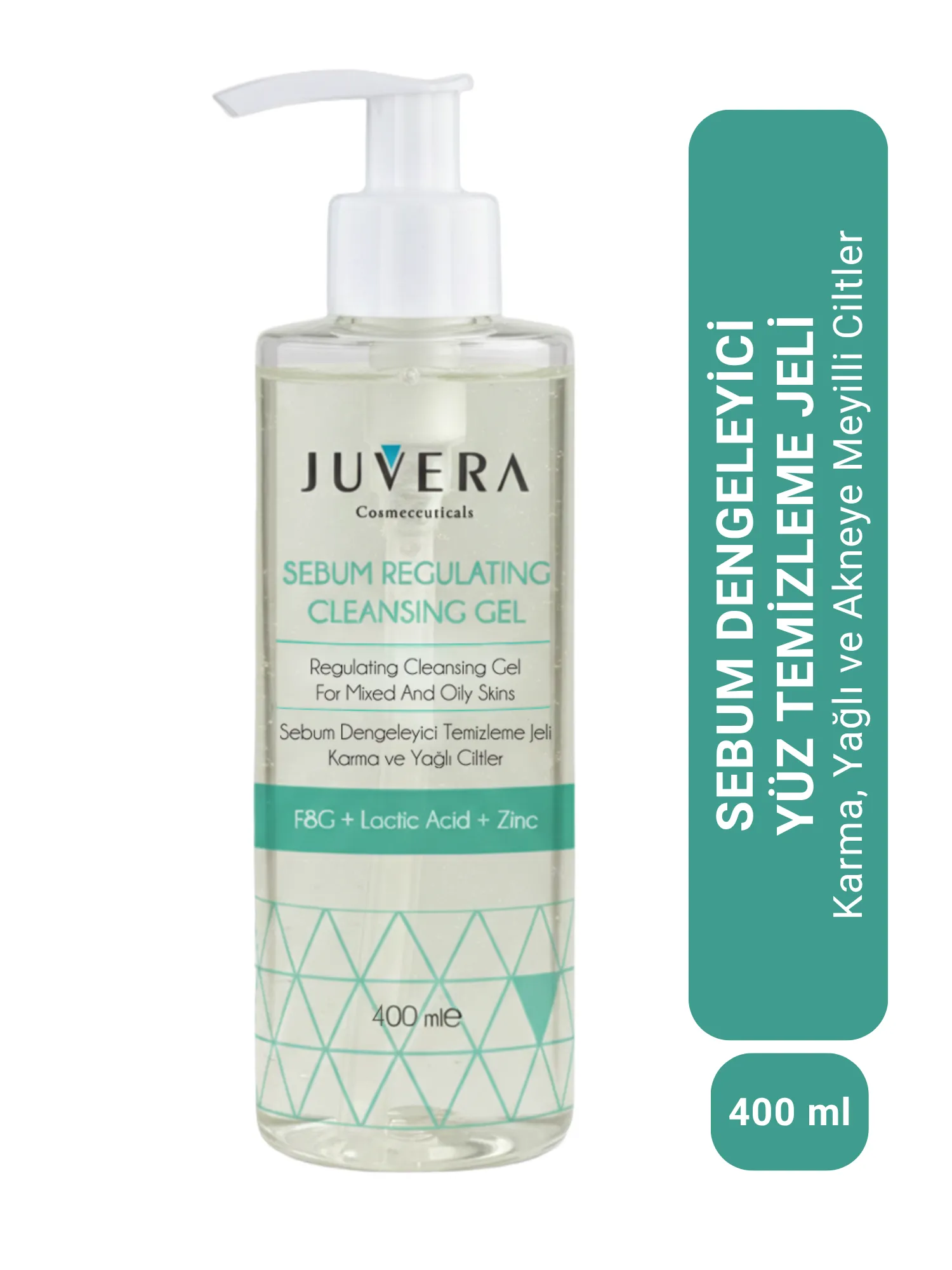 JUVERA Siyah Nokta Ve Karşıtı Karma Ve Yağlı Ciltler Için Yıkama Jeli - Sebum Regulating Gel 400ml