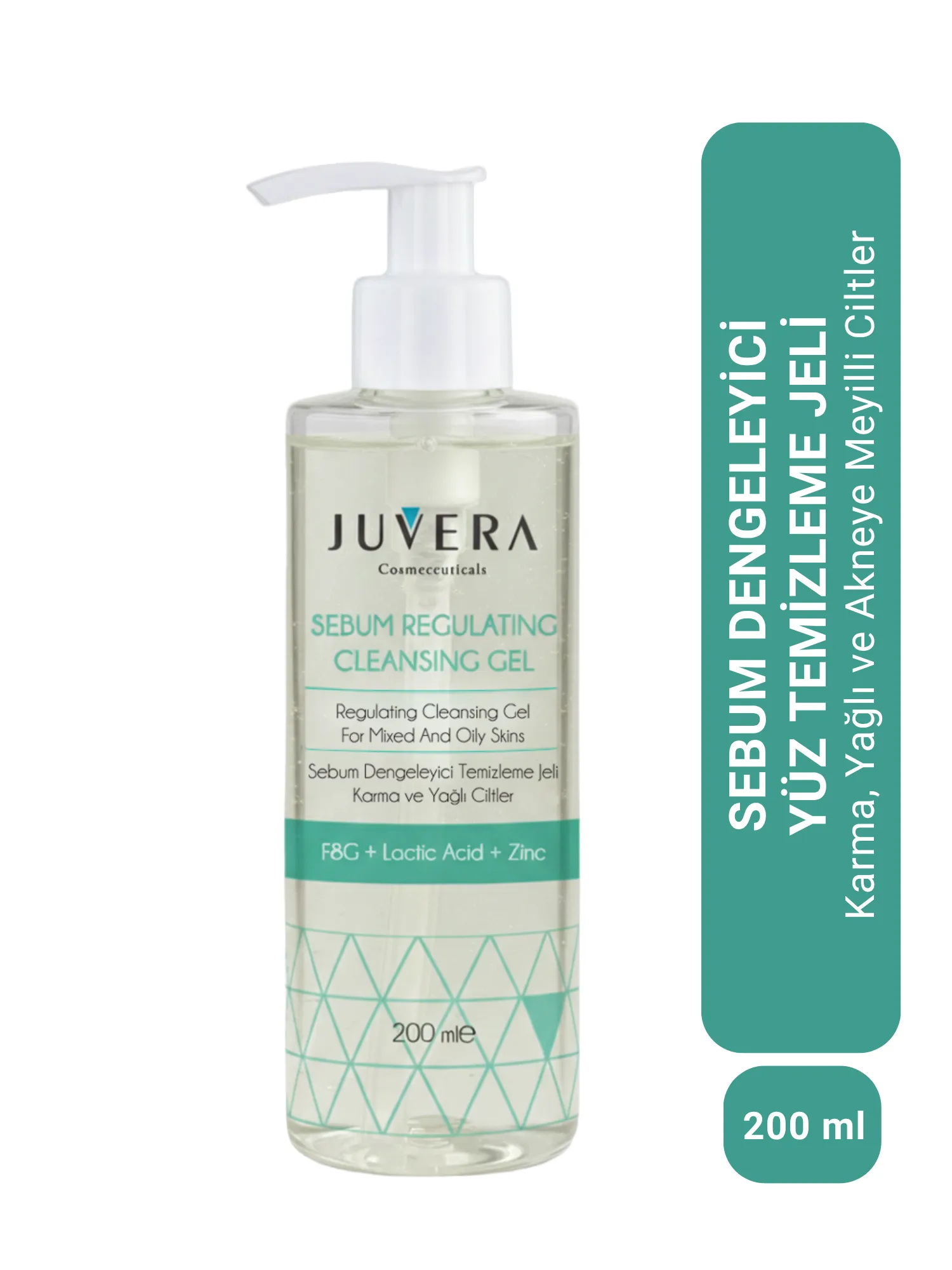 JUVERA Siyah Nokta ve Karşıtı Karma Ve Yağlı Ciltler Için Yıkama Jeli - Sebum Regulating Gel 200ml