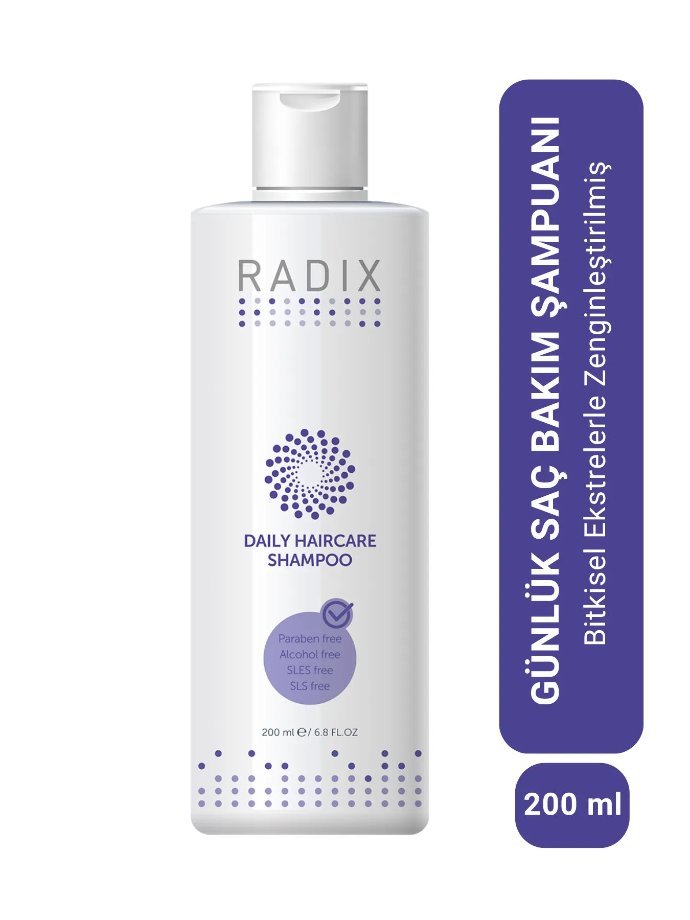 RADIX Tüm Saç Tipleri Için Günlük Bakım Şampuanı - Daily Haircare Shampoo 200 ml