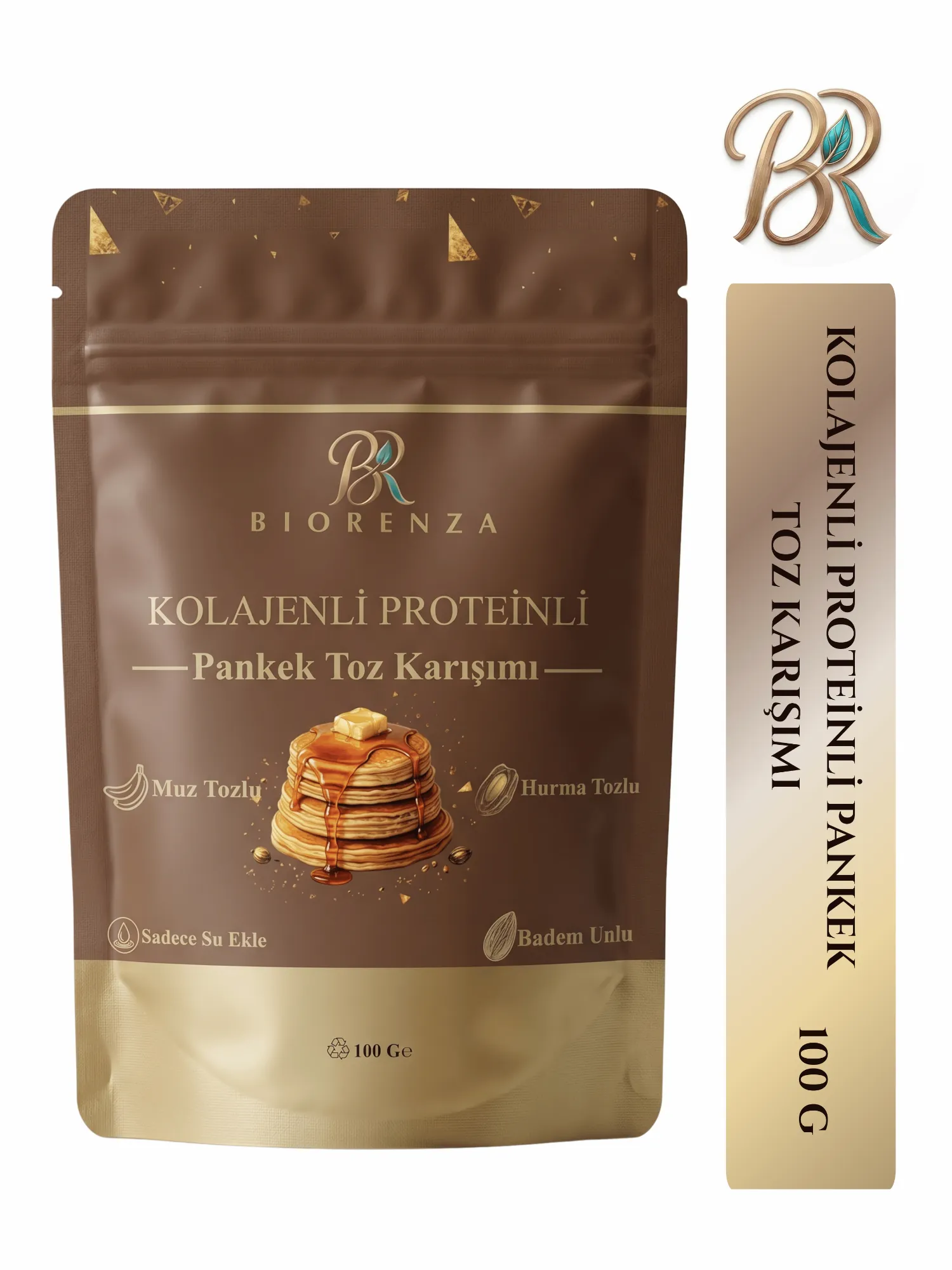 Kolajenli Proteinli Pankek Toz Karışımı Şeker İlavesiz Beyaz Un İçermez 100 G